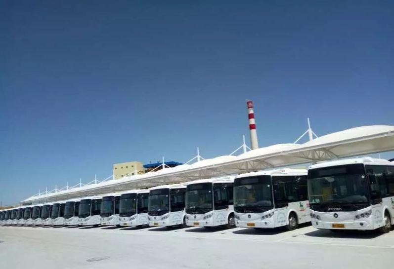 武威的公交车也换了新能源公交车大型商场也越来越多了~从原来街边全