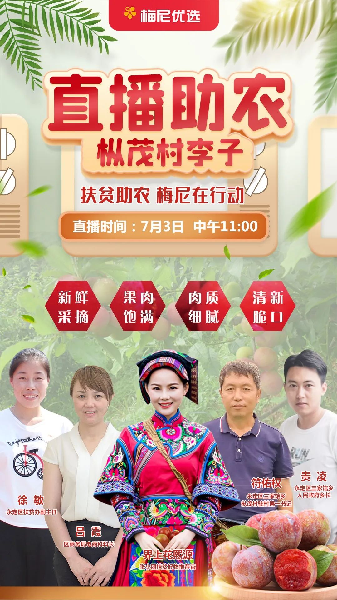 扶贫直播|枞茂村李子19.9元/10斤,"直播达人"带货,这次李子"火"了!