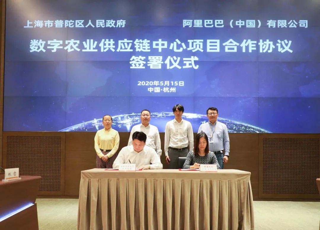 5月15日,阿里巴巴数字农业供应链中心正式落户普陀,数字经济与精准