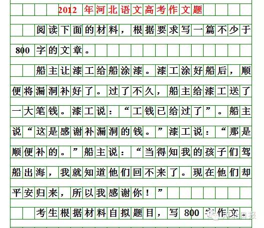 清朝经济总量排名高考作文题目汇总(2)