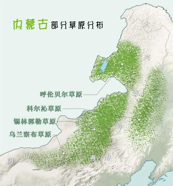 内蒙古草原地图示意图图片