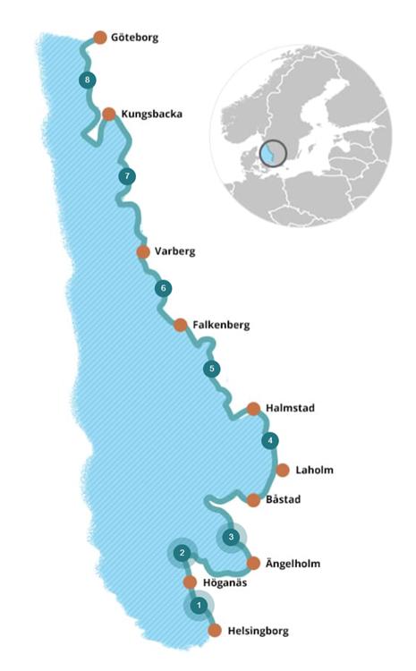 尼尔斯飞过的瑞典地图图片