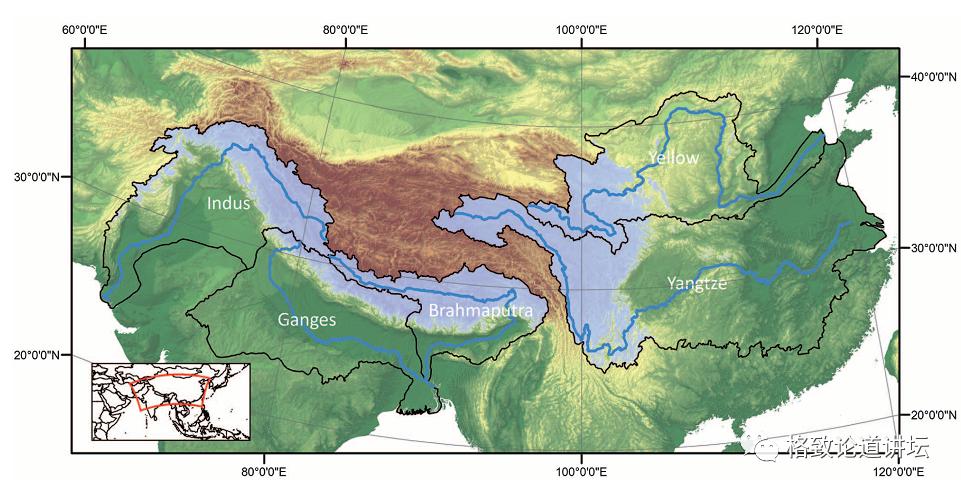 immerzeel 2010 science在东部地区,流出青藏高原的河流—长江,黄河