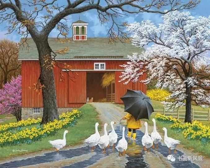 分享| 他画的乡村生活,美不胜收!