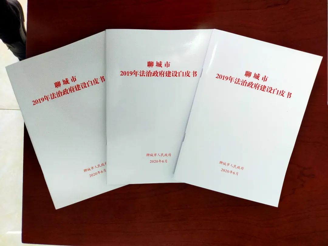 全省首部聊城发布2019年法治政府建设白皮书