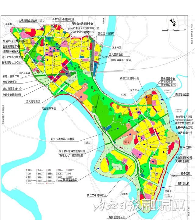 内江市规划图高清图图片
