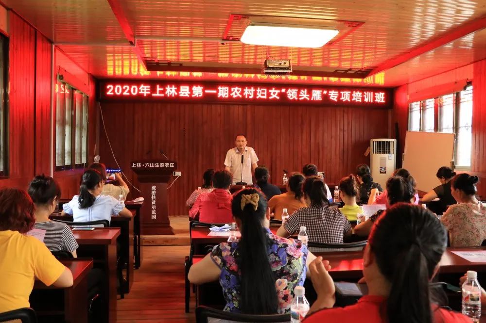 县妇联举办上林县农村妇女"领头雁" 专项培训班