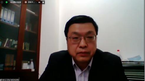 住房和城乡建设部计划财务与外事司副巡视员李喆作开幕致辞(北京)