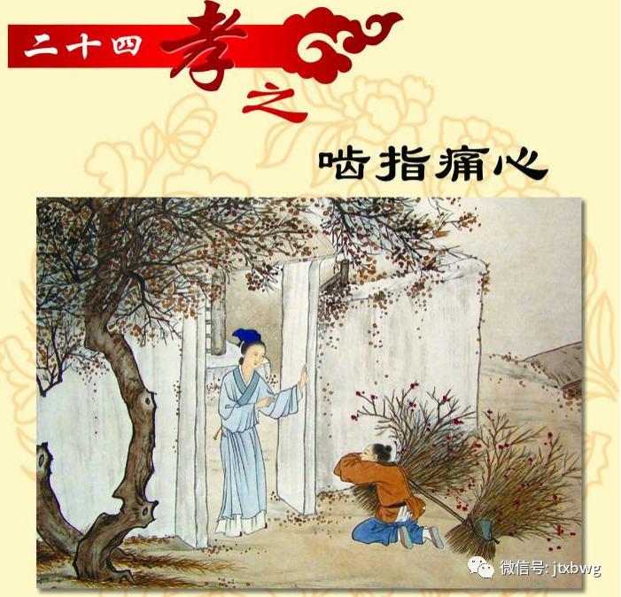 景博益智课堂|二十四孝之啮指痛心