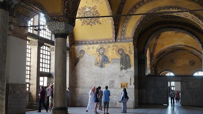 土耳其称非礼拜时间，圣索菲亚大教堂将免费对所有访客开放