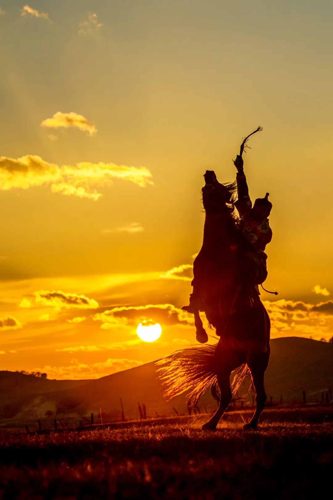 夕阳骑马背影图片大全图片