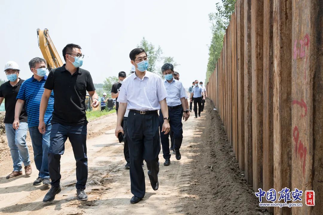 傅首清调研检查雄安新区防汛备汛工作