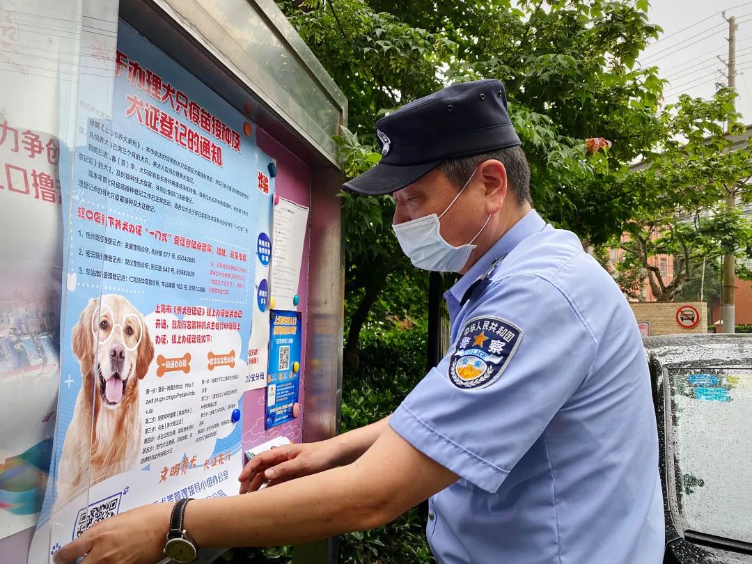 大力整治,推動文明養犬6月以來,嘉興路派出所以《上海市養犬管理條例