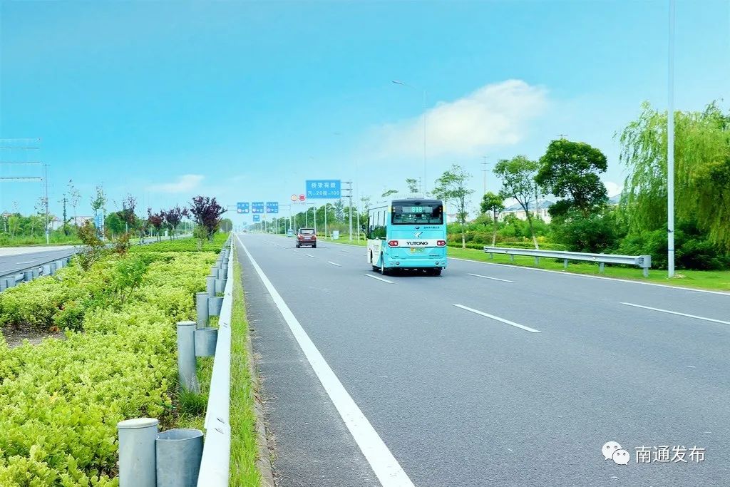 时速100公里全程无红绿灯南通这条快速公路今天通车了
