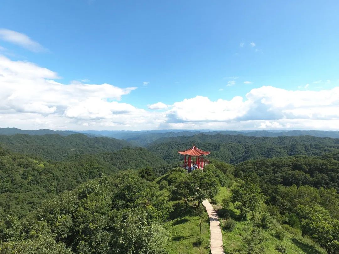 如今的神道岭已经开发成景区,一个个有故事的景点串联起苍翠的群山,因
