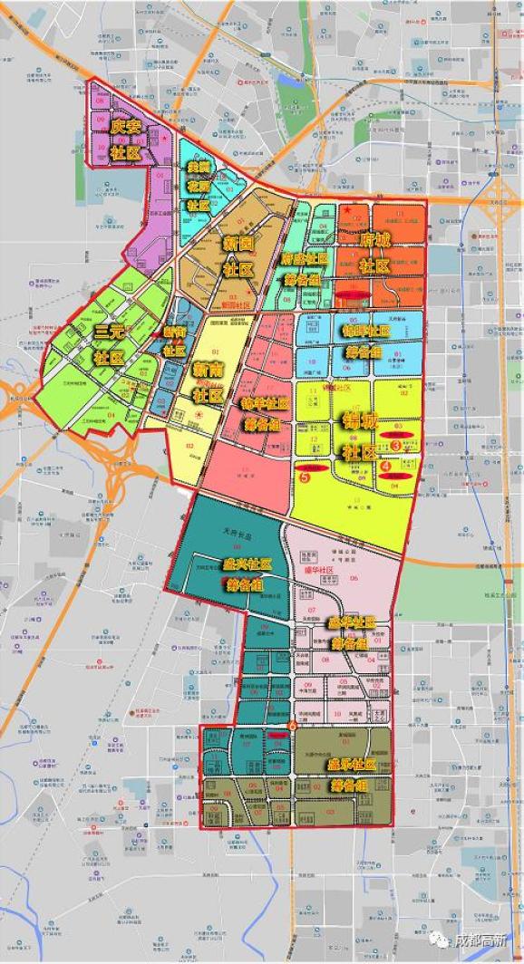 成都高新区优化调整7个街道的社区布局社区划分联系方式