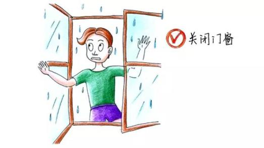 关闭门窗能阻止雷电进屋.