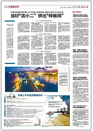 上海专业搬迁 《海南日报》“洋浦新视界”：当好“店小二”