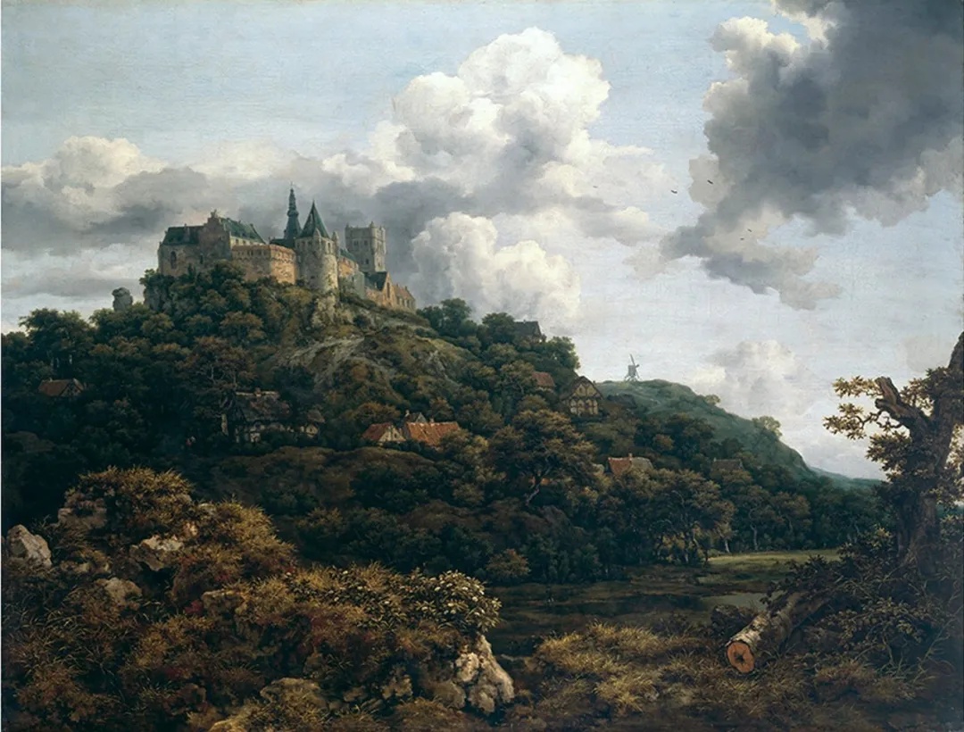 [荷] 雅各布·范·雷斯达尔《本特海姆城堡》,1653年,布面油画,110