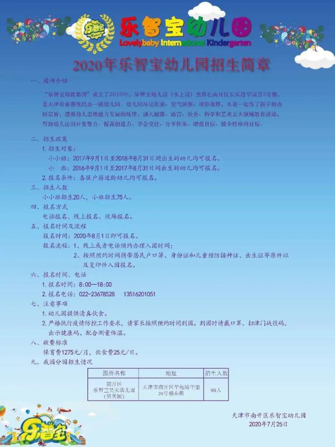 天津和平区幼儿园招生信息_天津和平区公办园招生条件_天津河东区幼儿园报名