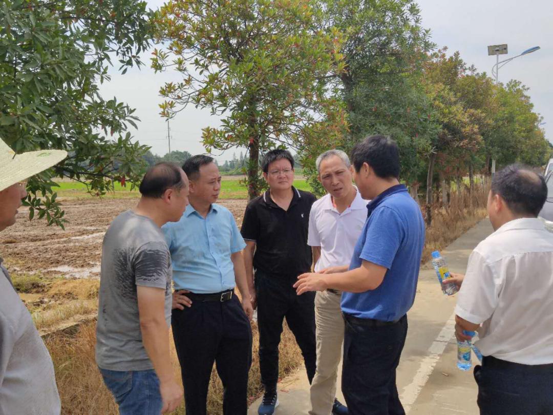 7月24日上午,江西省农业农村厅副厅长万国根 ,市农业农村局副局长李慎