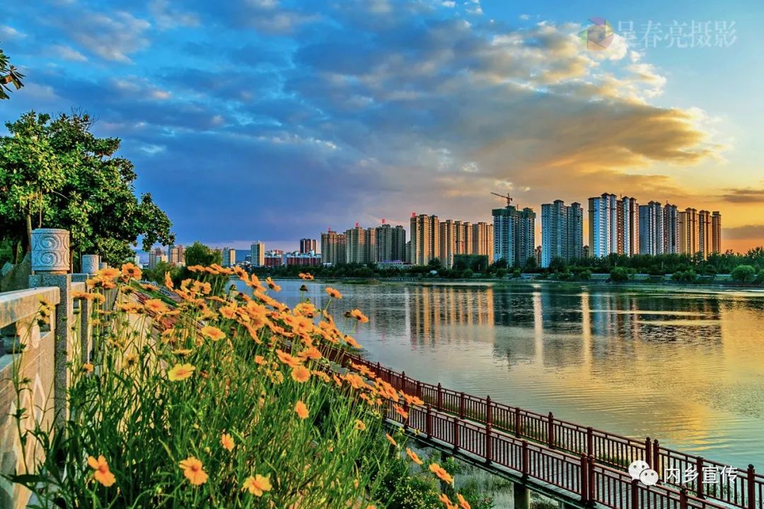 内乡湍河城区段风光