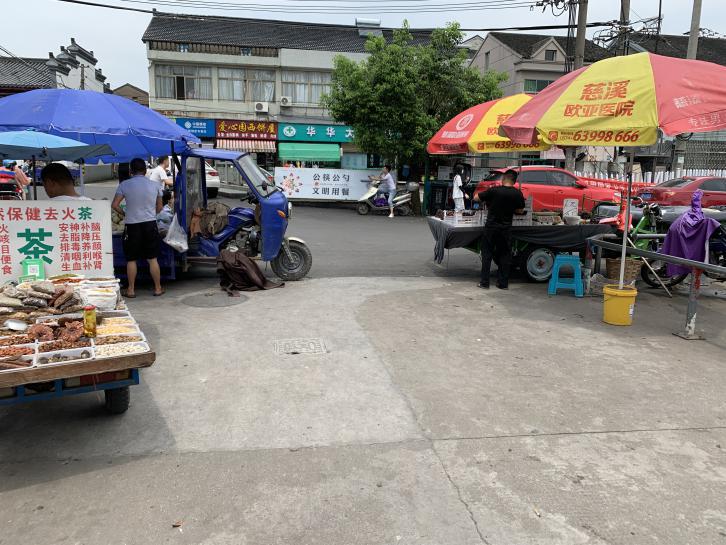 宗漢街道高王村菜市場外圍攤販//古塘街道石橋頭菜市場外圍流動攤 