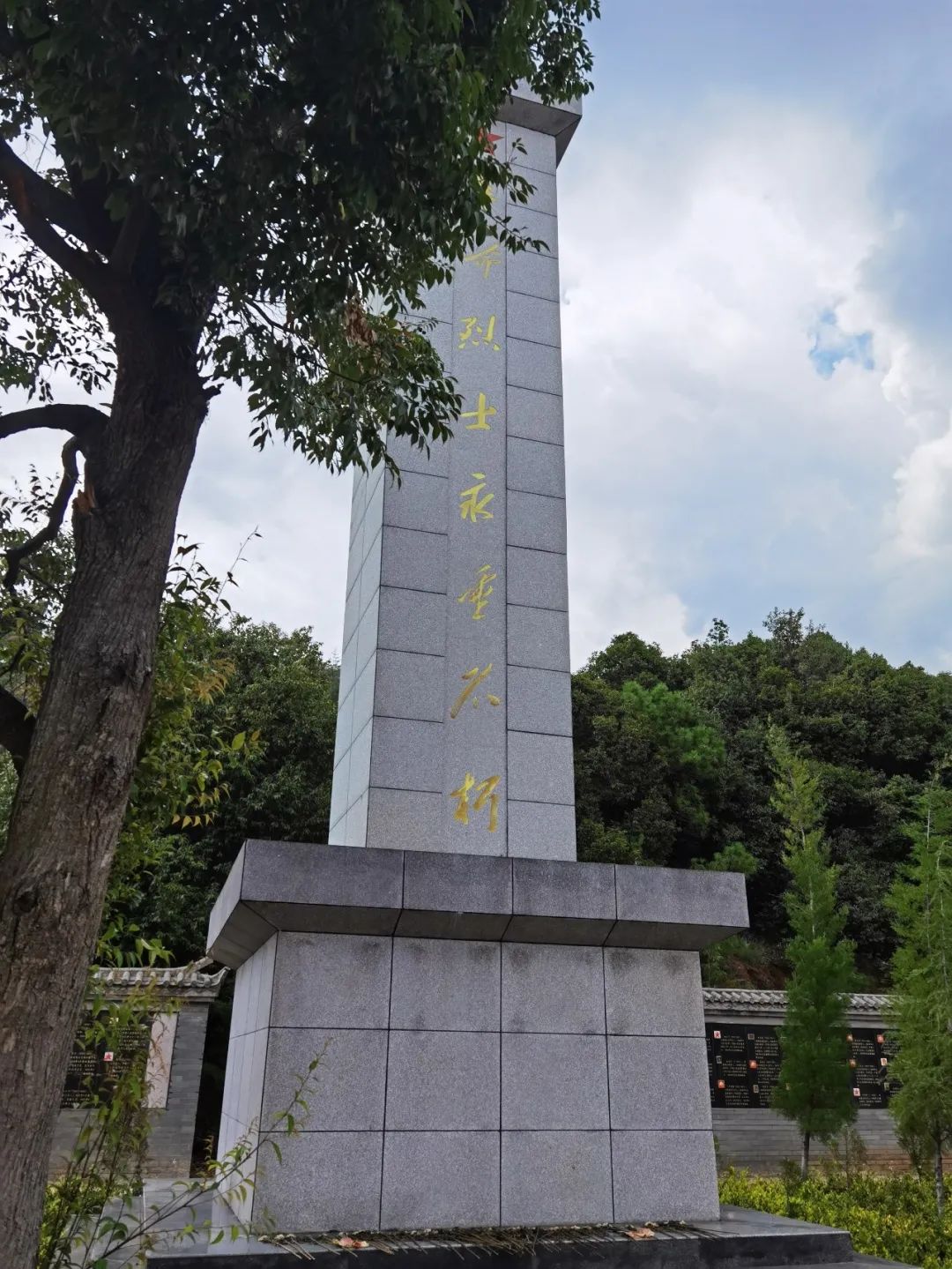 活动开始,党员们带着崇高的敬意来到长松山革命烈士陵园祭扫烈士墓