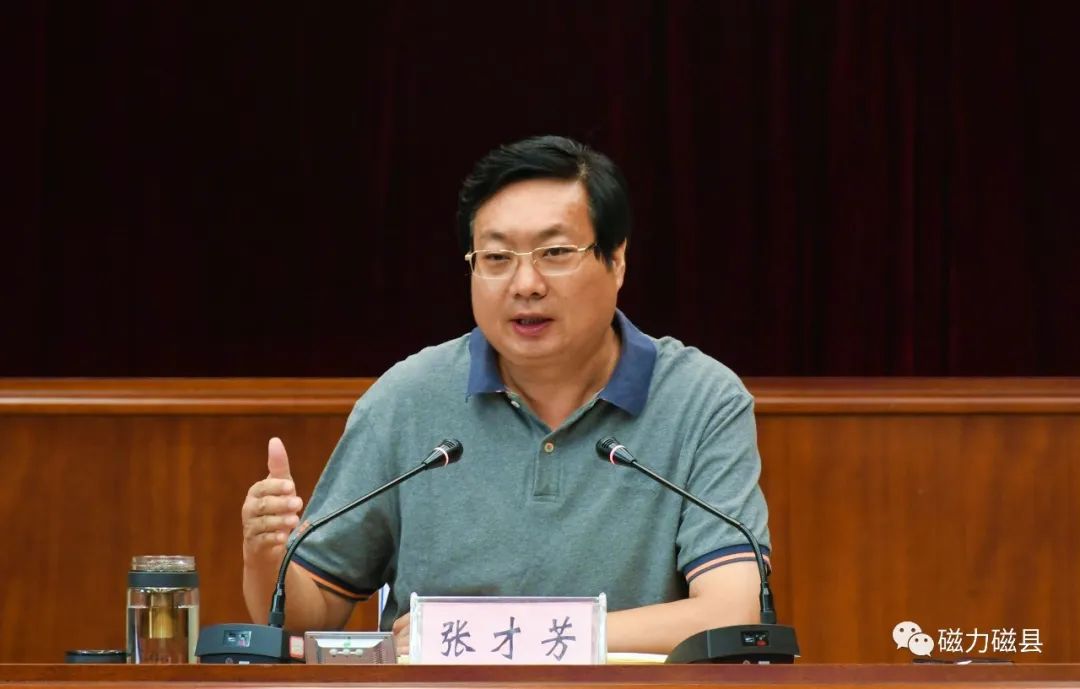 县委书记张才芳在听取磁县北部新城城市设计汇报时强调