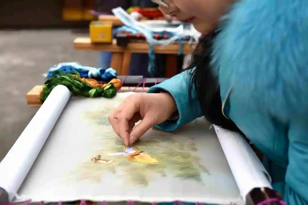 重庆非物资文化遗产—鱼洞乱针绣