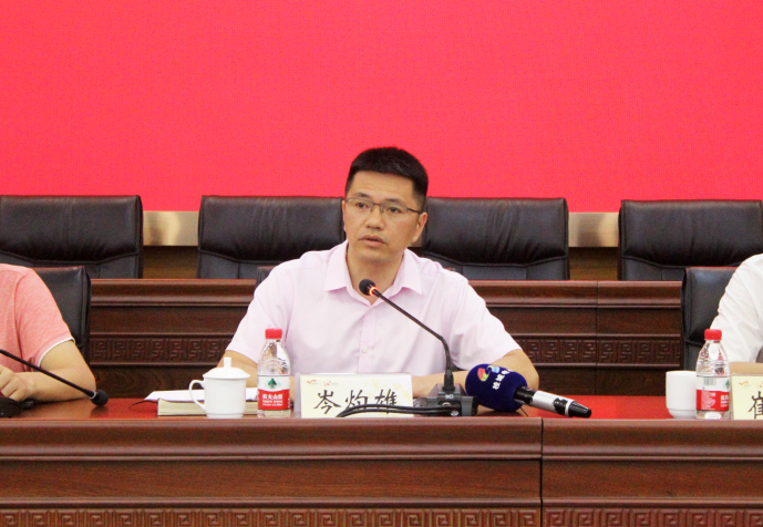 桂城街道党工委副书记,办事处主任岑灼雄讲话