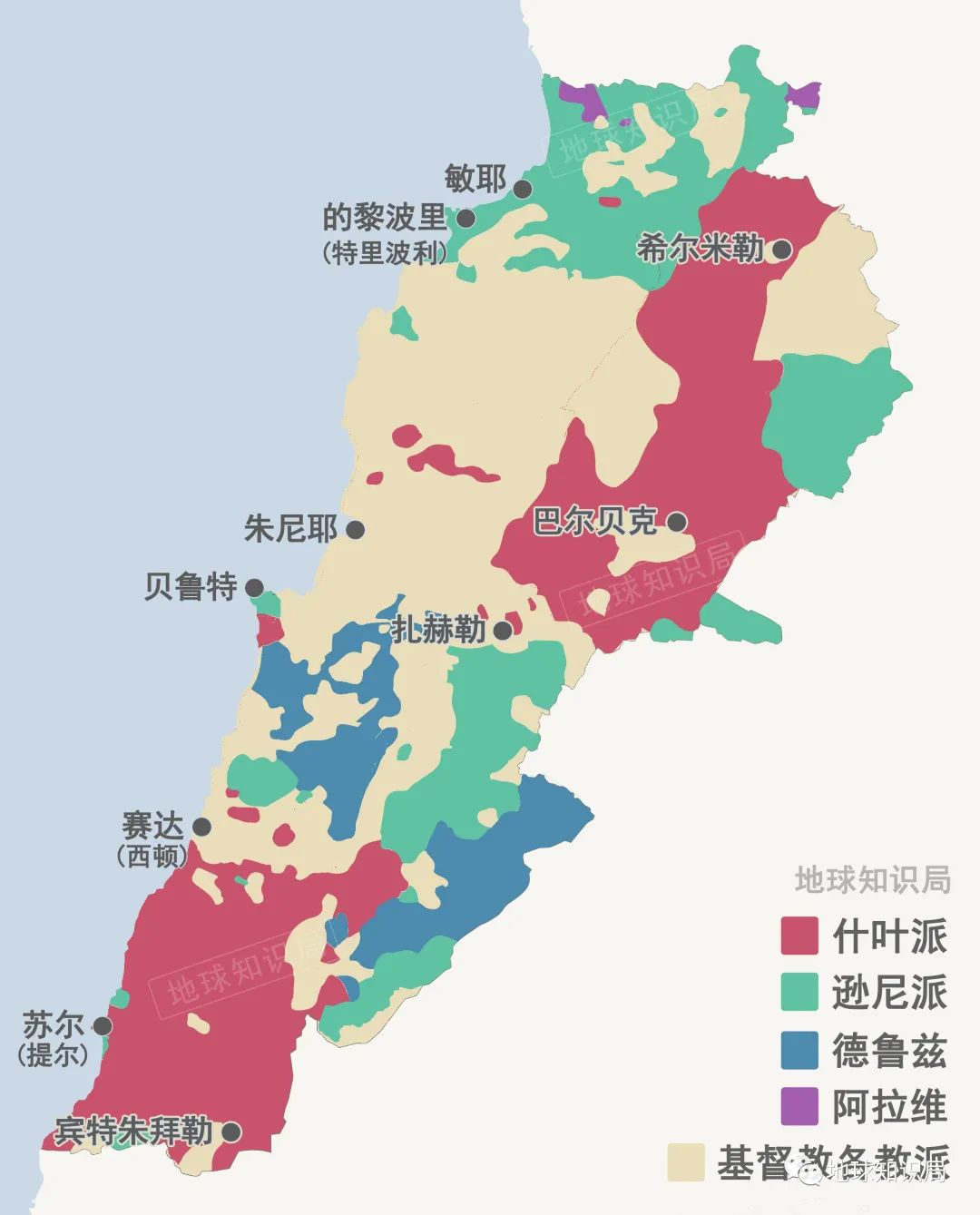 黎巴嫩人口_黎巴嫩地图