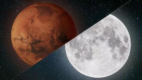 合盘月亮拱火星图片