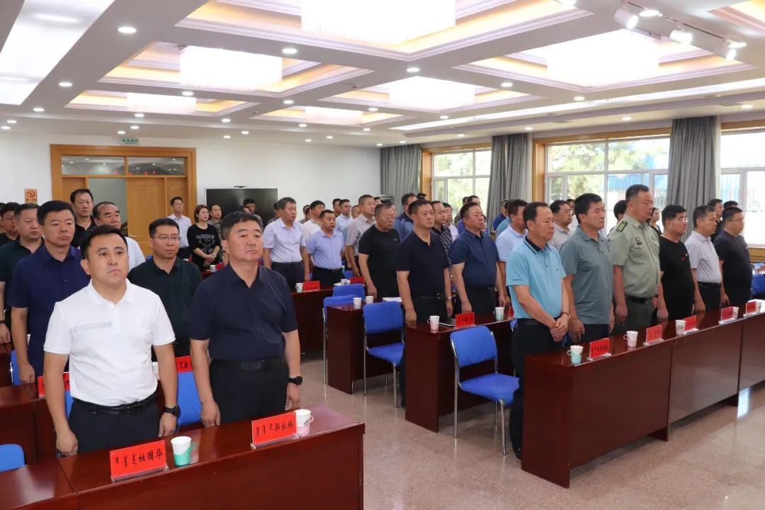 准格尔旗人武部党委第一书记任职命令宣布大会