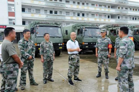 驰援滁州明光抗洪抢险的第71集团军71625部队官兵完成