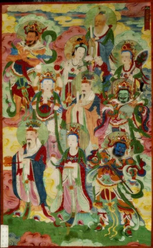 二十四诸天 绢本(明) 山丹县博物馆藏