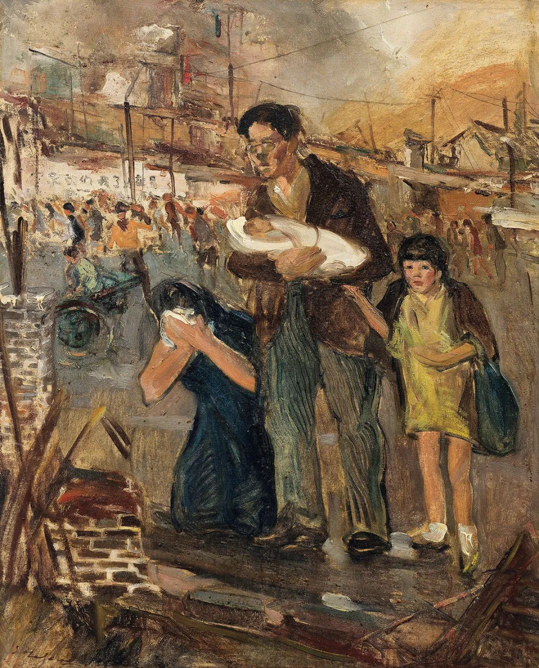 常书鸿作品姐妹俩