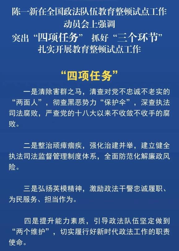 教育整顿先行学突出四项任务