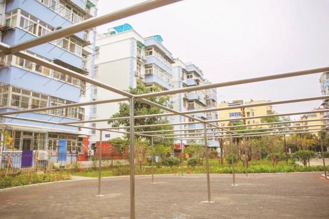 小区设置"共享晾衣架",晒出居民幸福感