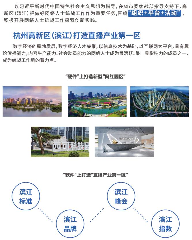 杭州高新区（滨江）：聚焦特色资源 搭建工作平台 打造网络人士统战工作品牌