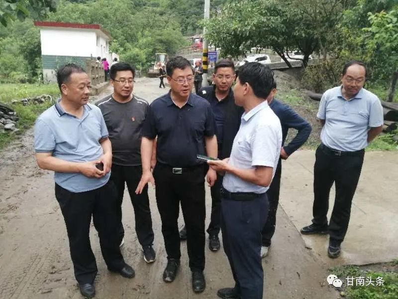 汪尚学赴迭部舟曲两县指导抢险救灾和防灾减灾工作