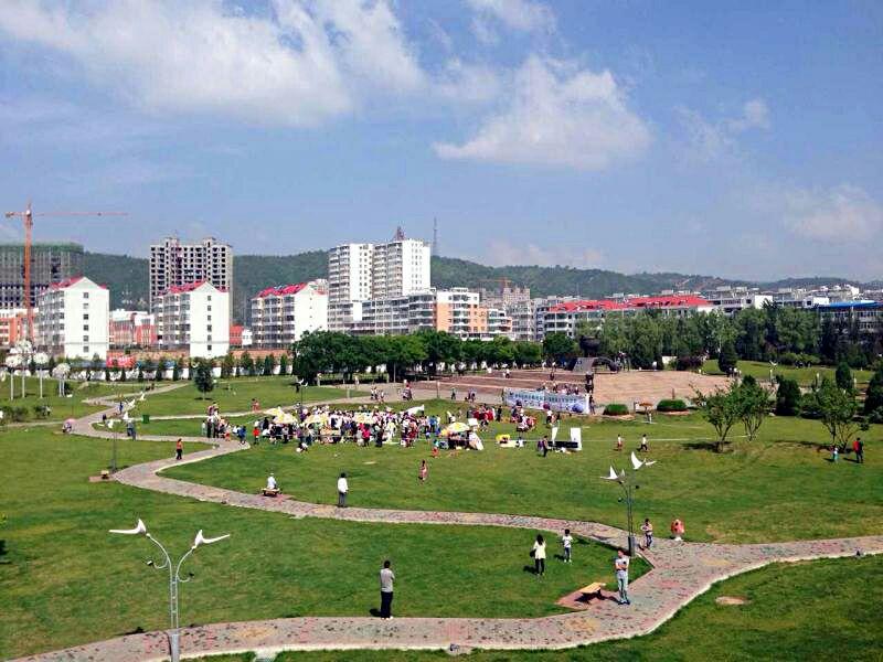 【解德辉:"行走吕梁"游记47】离石市民广场绿茵之美