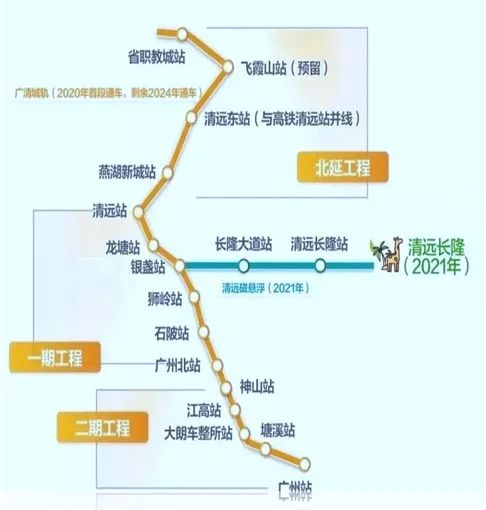 广清城轨北延线路图图片