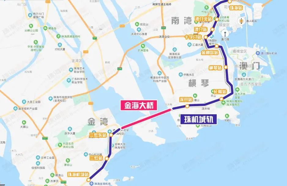 10分钟过澳门5分钟到横琴金海大桥桥头堡洪鹤大桥,是继珠海大桥后