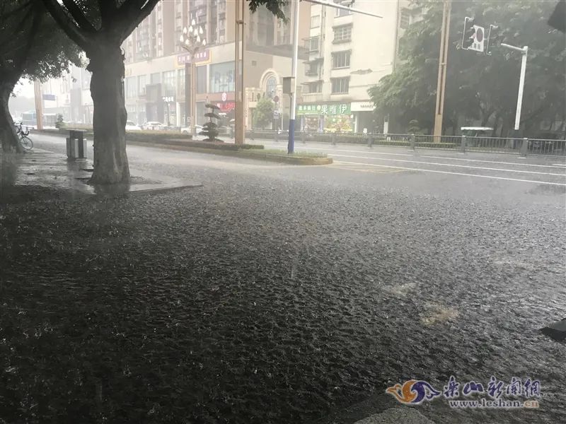 今日乐山|直击大雨中的乐山城实景 这些地方临时关闭