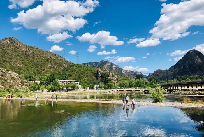 房山三流水景区图片