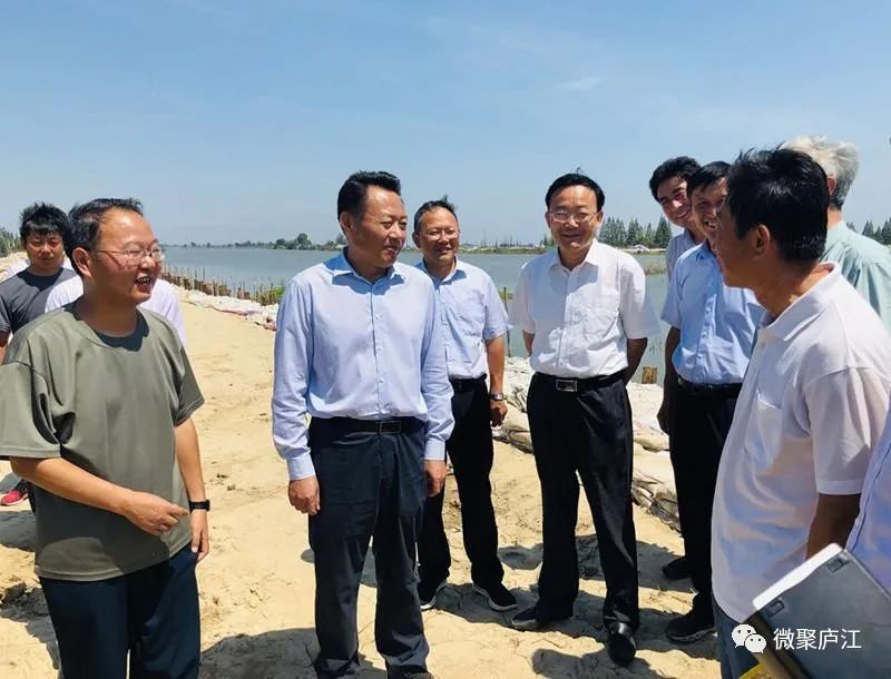 虞爱华来庐督导调研灾后恢复重建工作