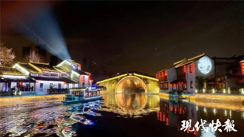 △夜游无锡古运河 江苏省文化和旅游厅供图