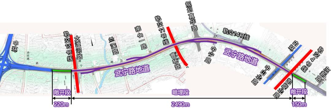 武宁路隧道规划图片