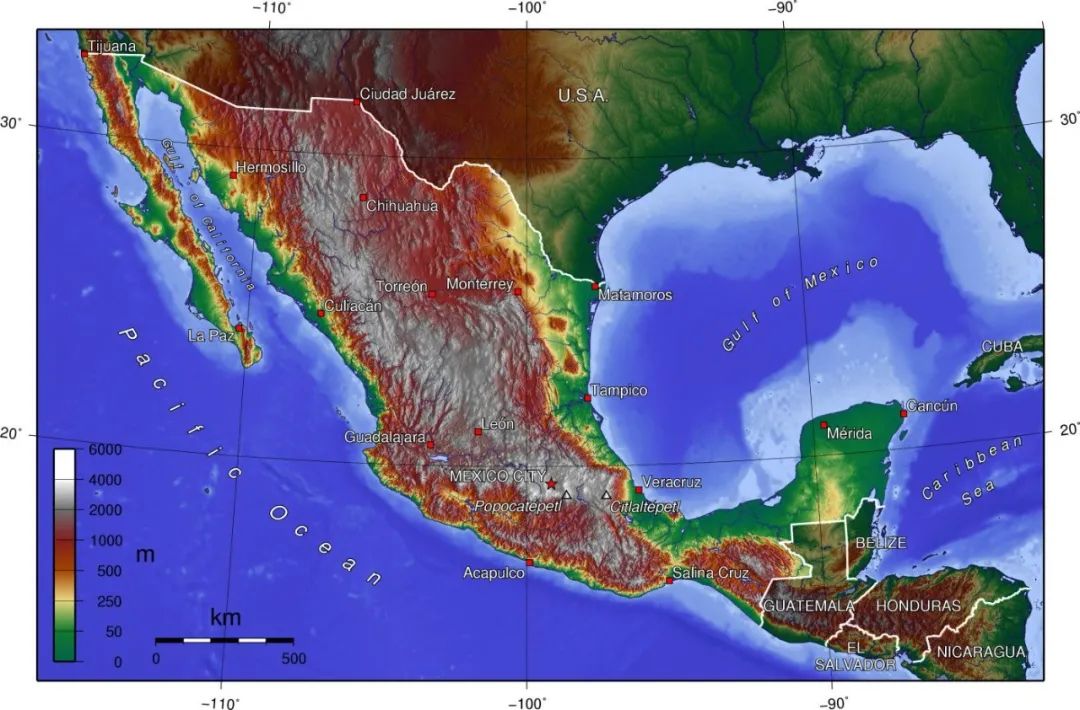 墨西哥气候分布图图片